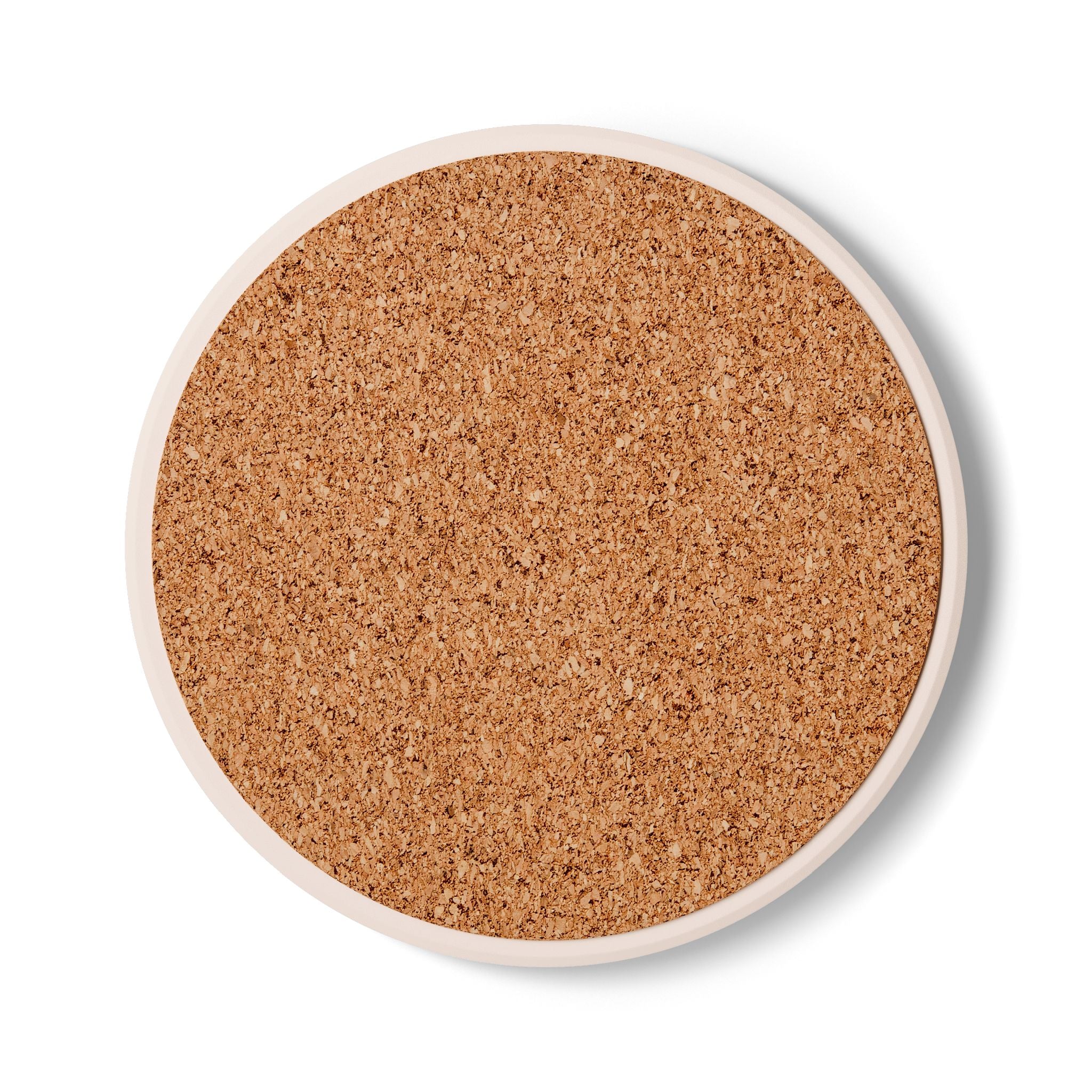 Ceramic Coaster - Blue Coral & Seashell Coastal Drink Coaster