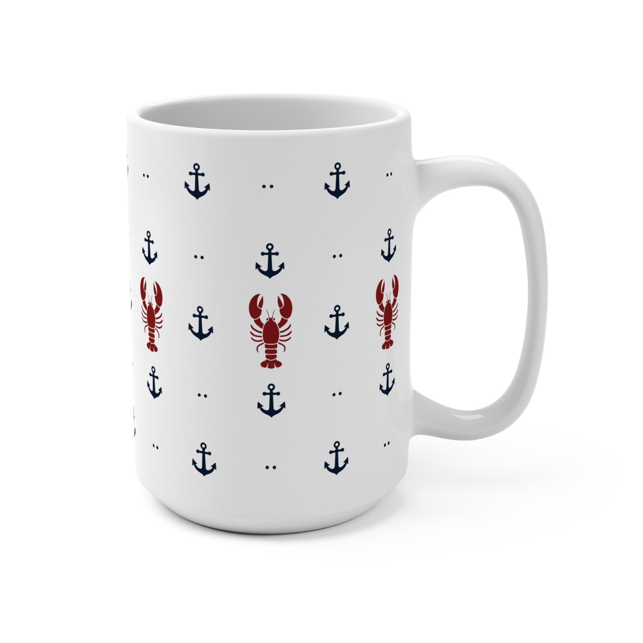 Seaside Anchor & Lobster Mug