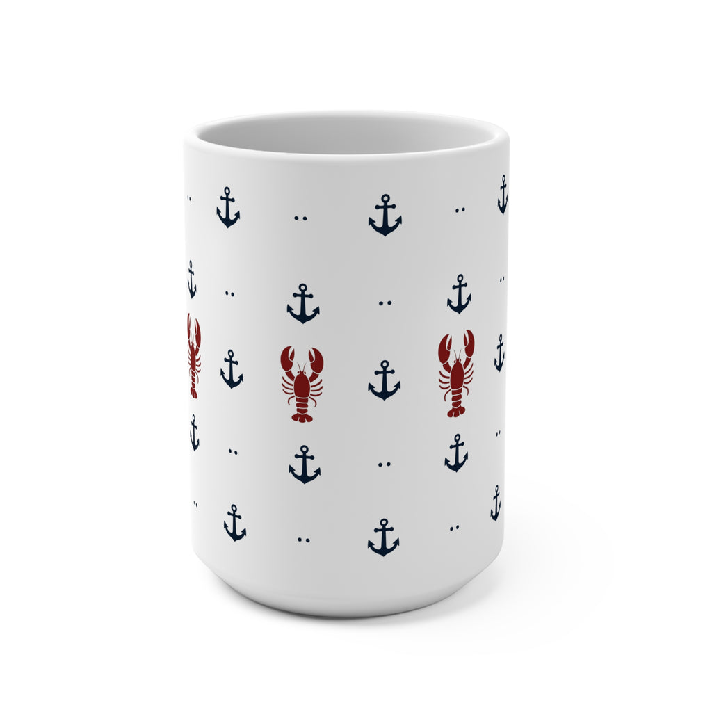 Seaside Anchor & Lobster Mug