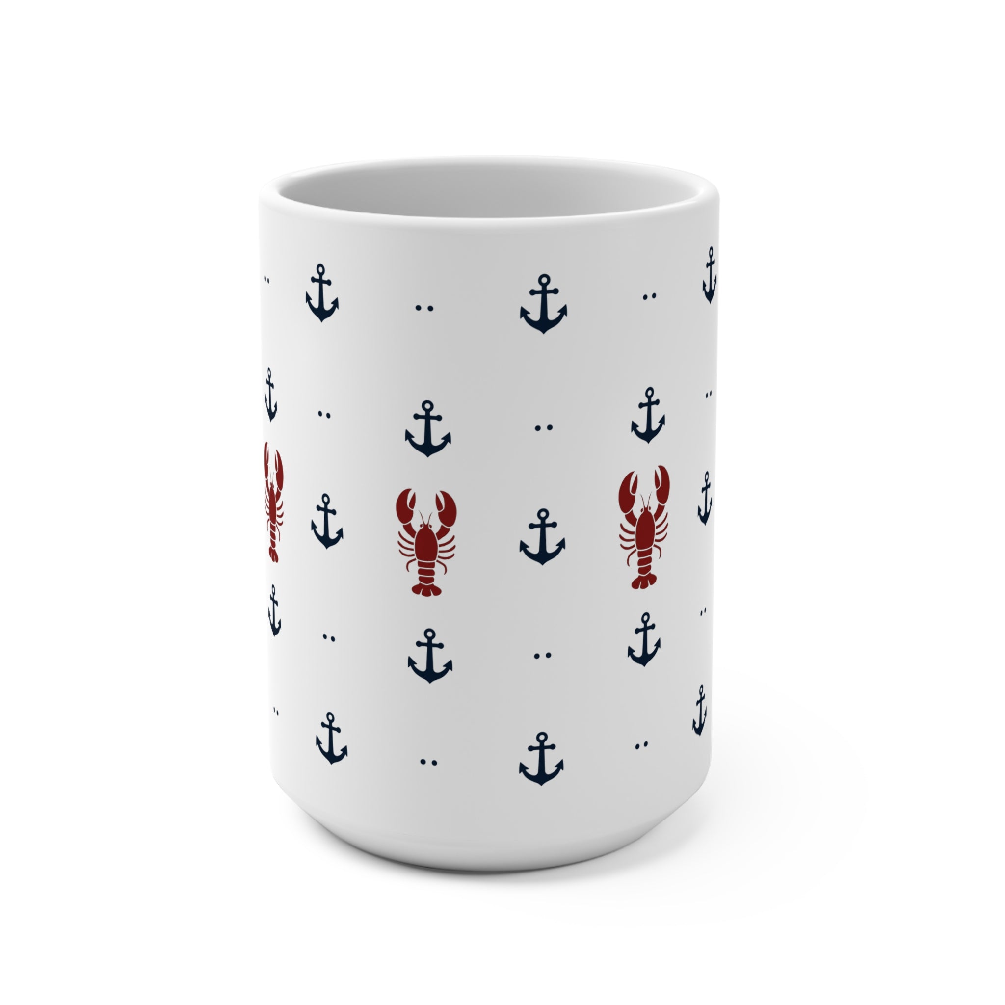 Seaside Anchor & Lobster Mug