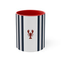 Seaside Stripe Lobster Mug