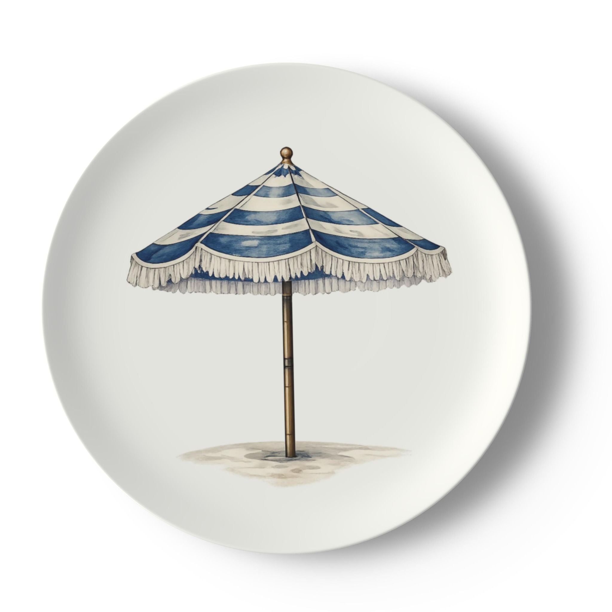 Seaside Umbrella decorative Bone China Plate | Seaside Collection