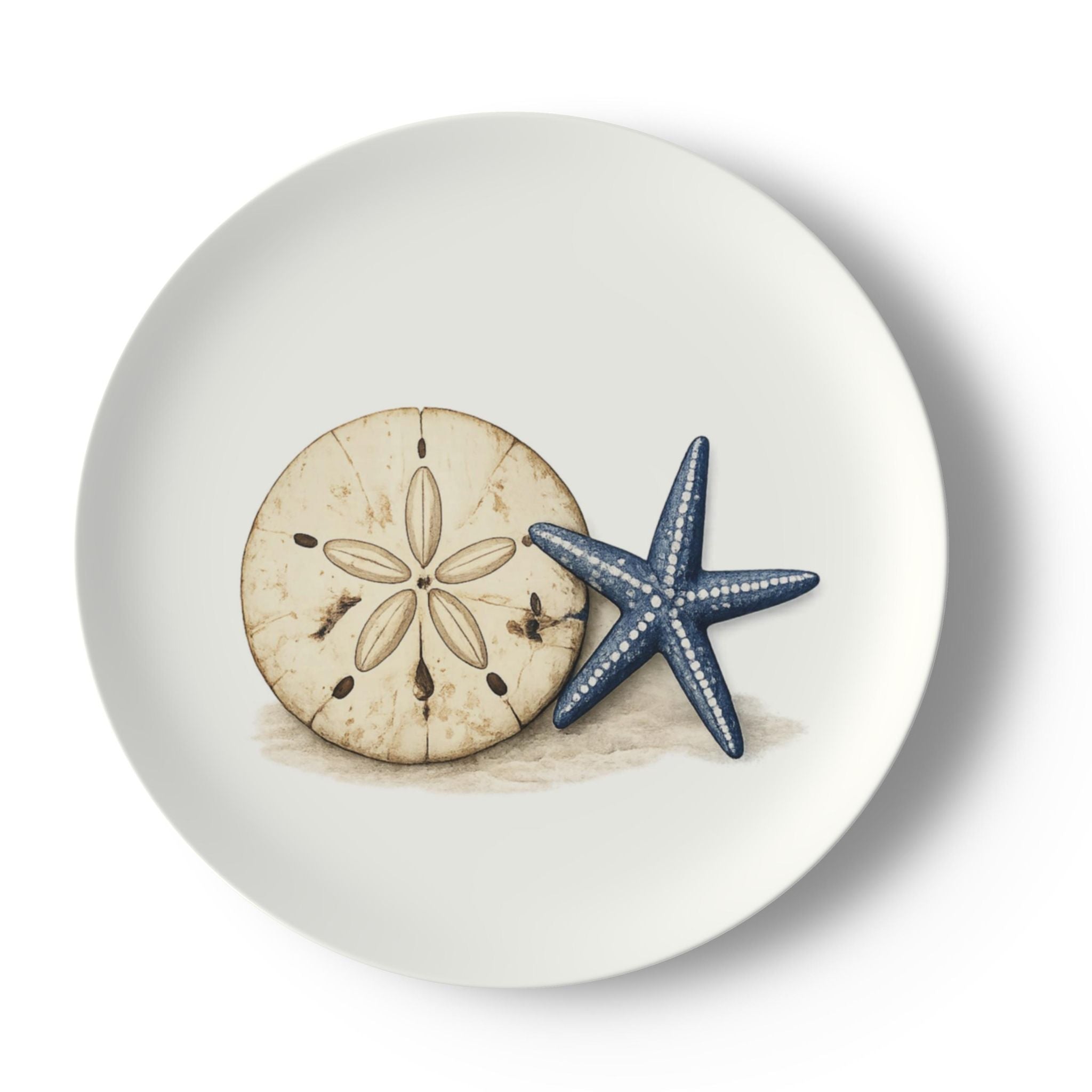 Sand Dollar & Starfish Decorative Bone China Plate | Heirloom Collecti