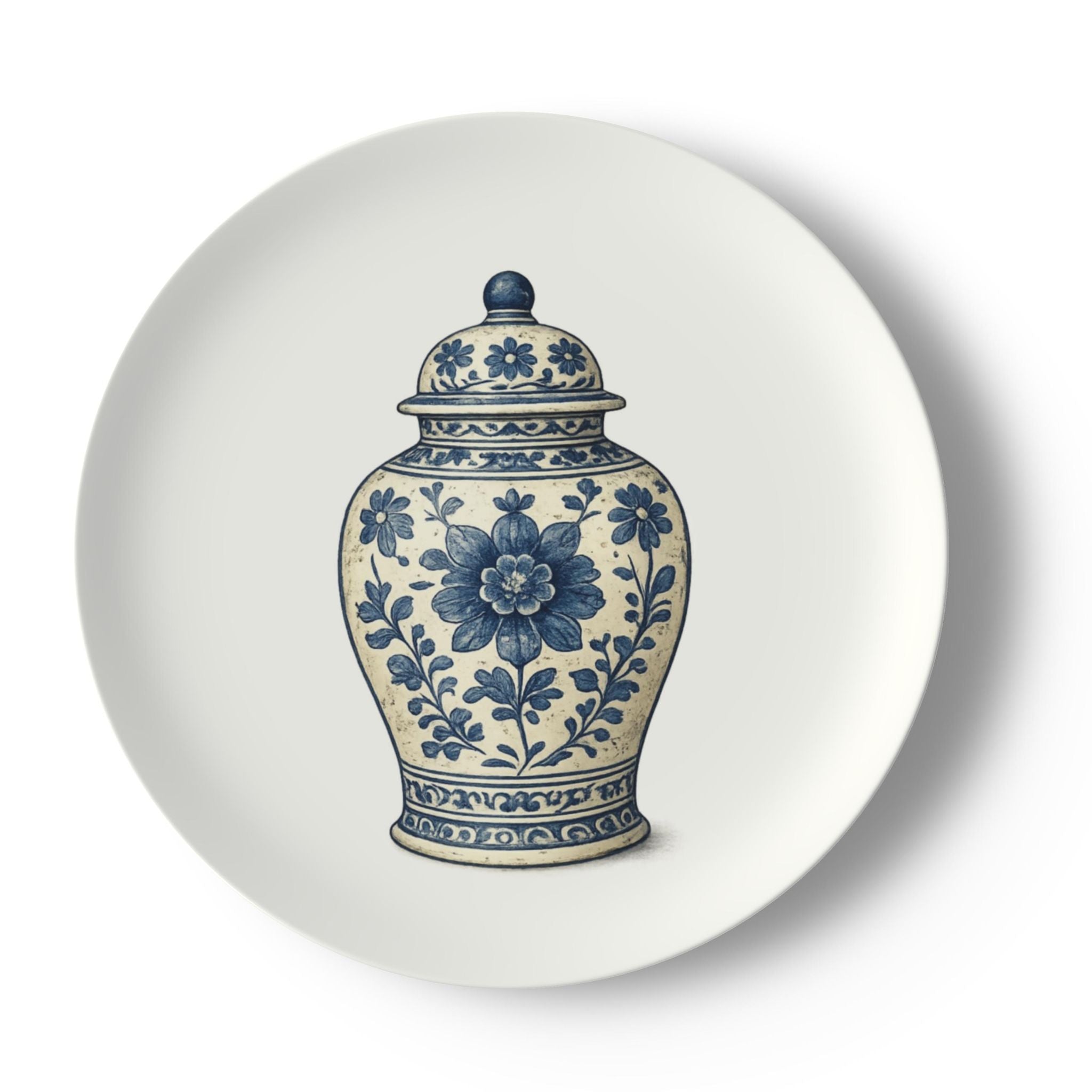 Blue Ginger Jar Decorative China Plate | Heirloom Collection
