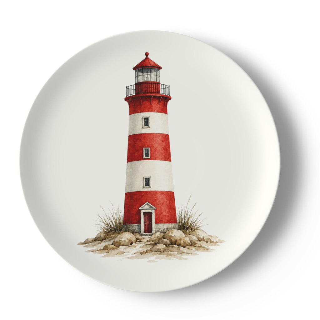 Coastal Lighthouse Decorative Bone China Plate