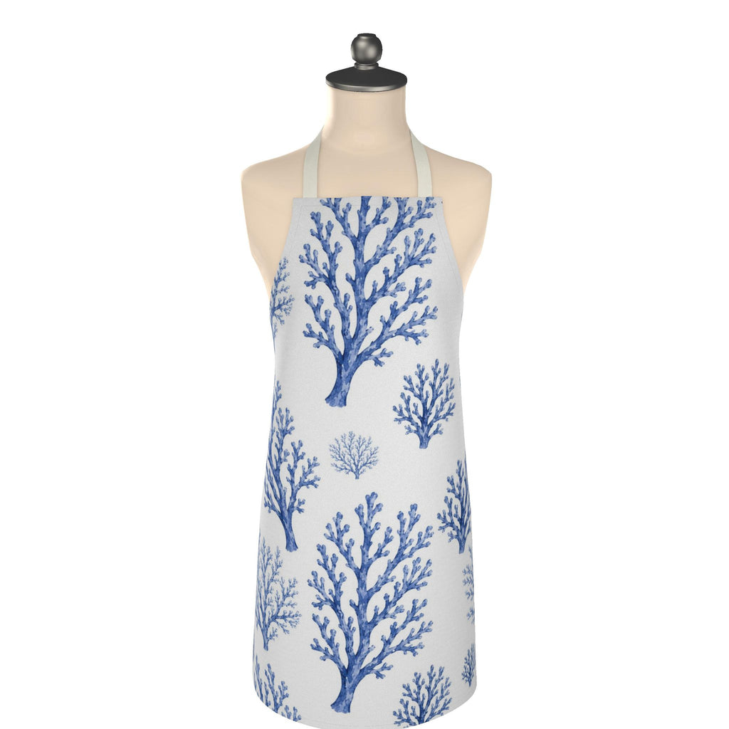 Heirloom Blue Coral Apron