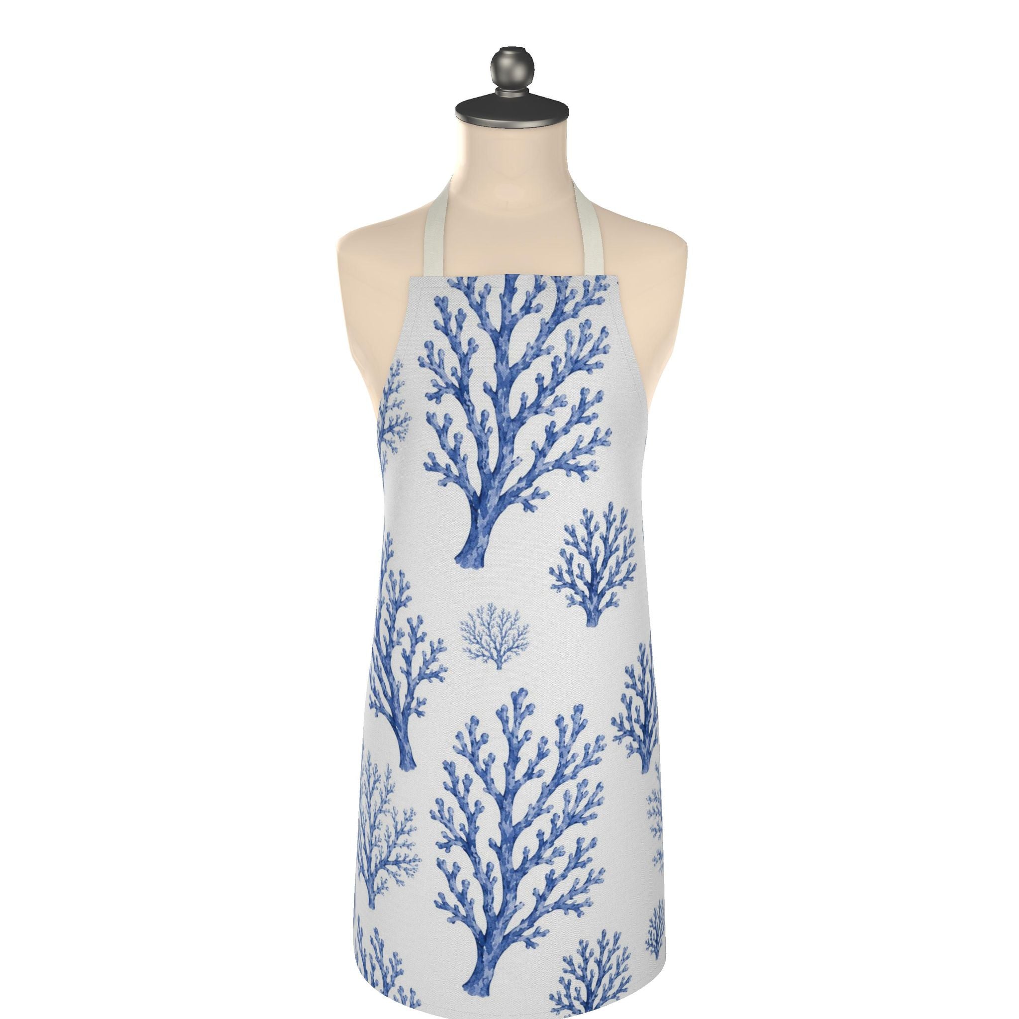 Heirloom Blue Coral Apron
