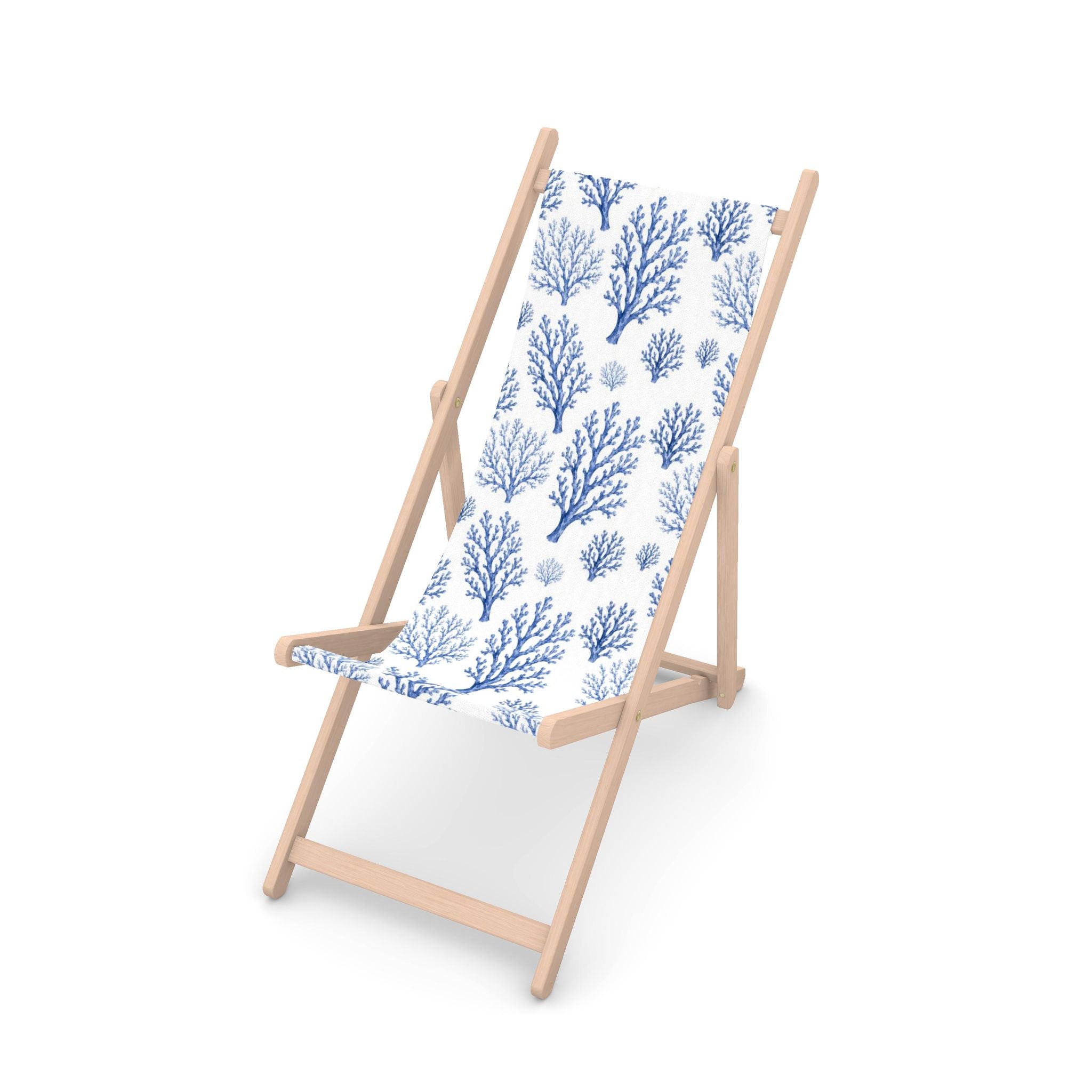 Heirloom Blue Coral Deckchair