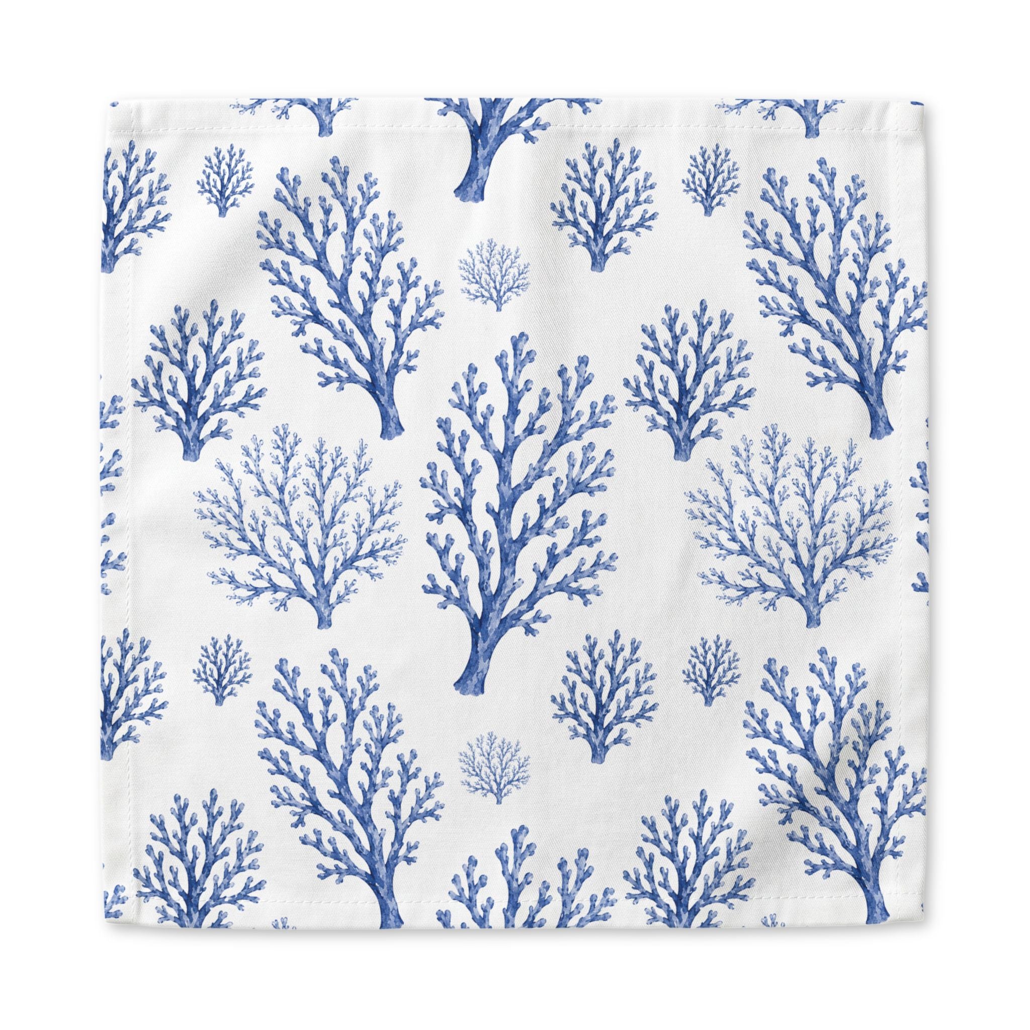 Heirloom Blue Coral Cotton Napkin