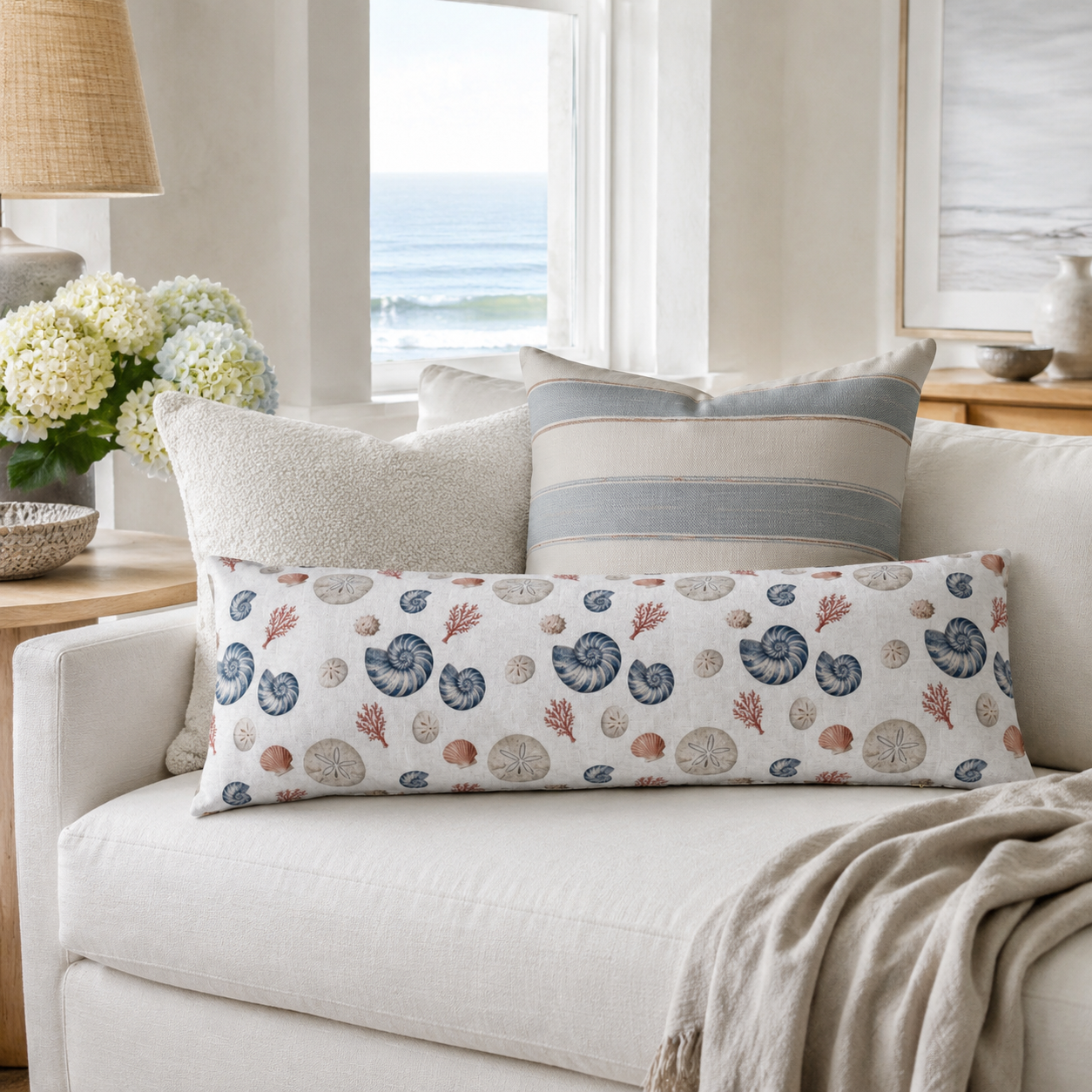 Heirloom Nautilus Bolster Pillow