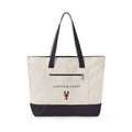Seaside Lobster Zippered Beach Tote