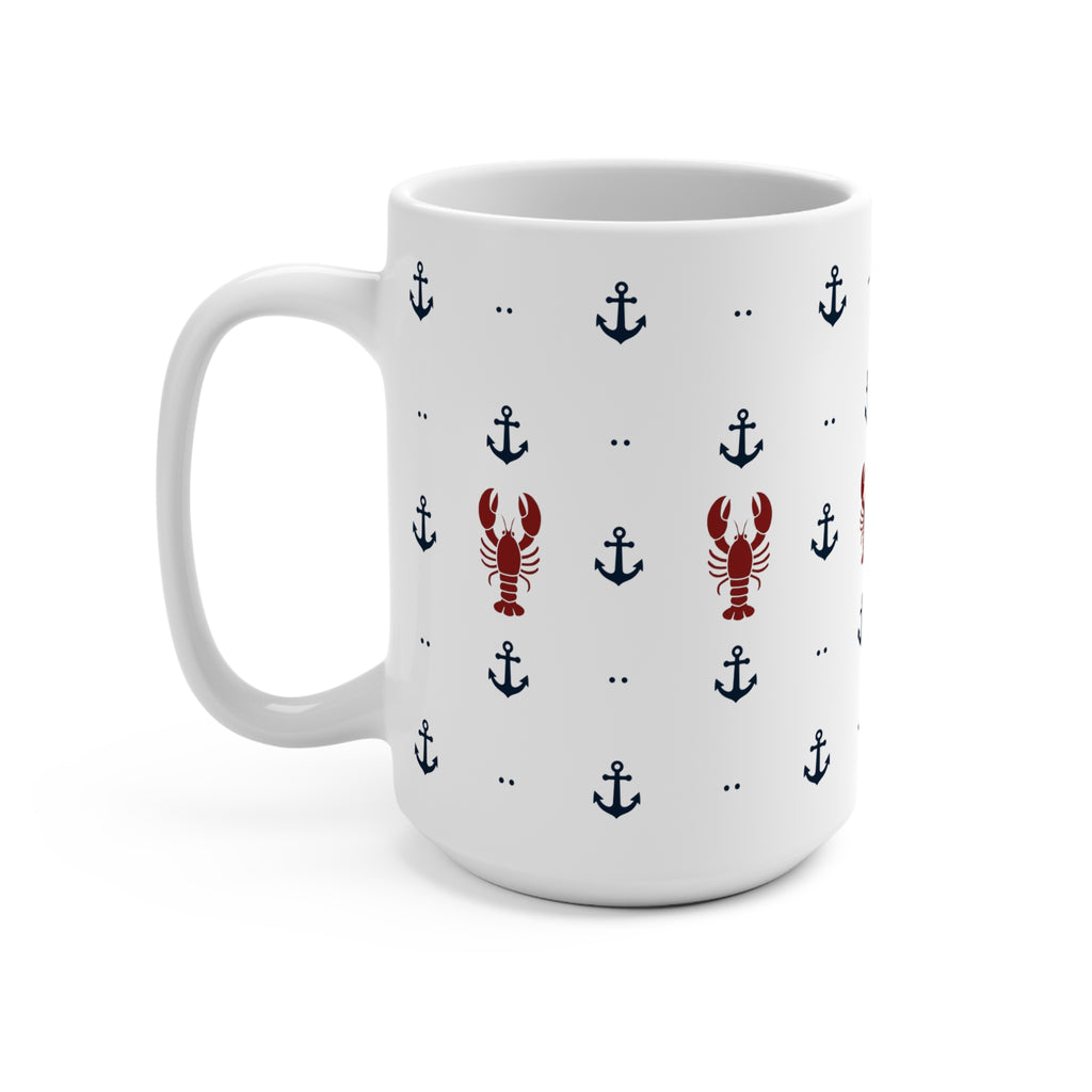 Seaside Anchor & Lobster Mug