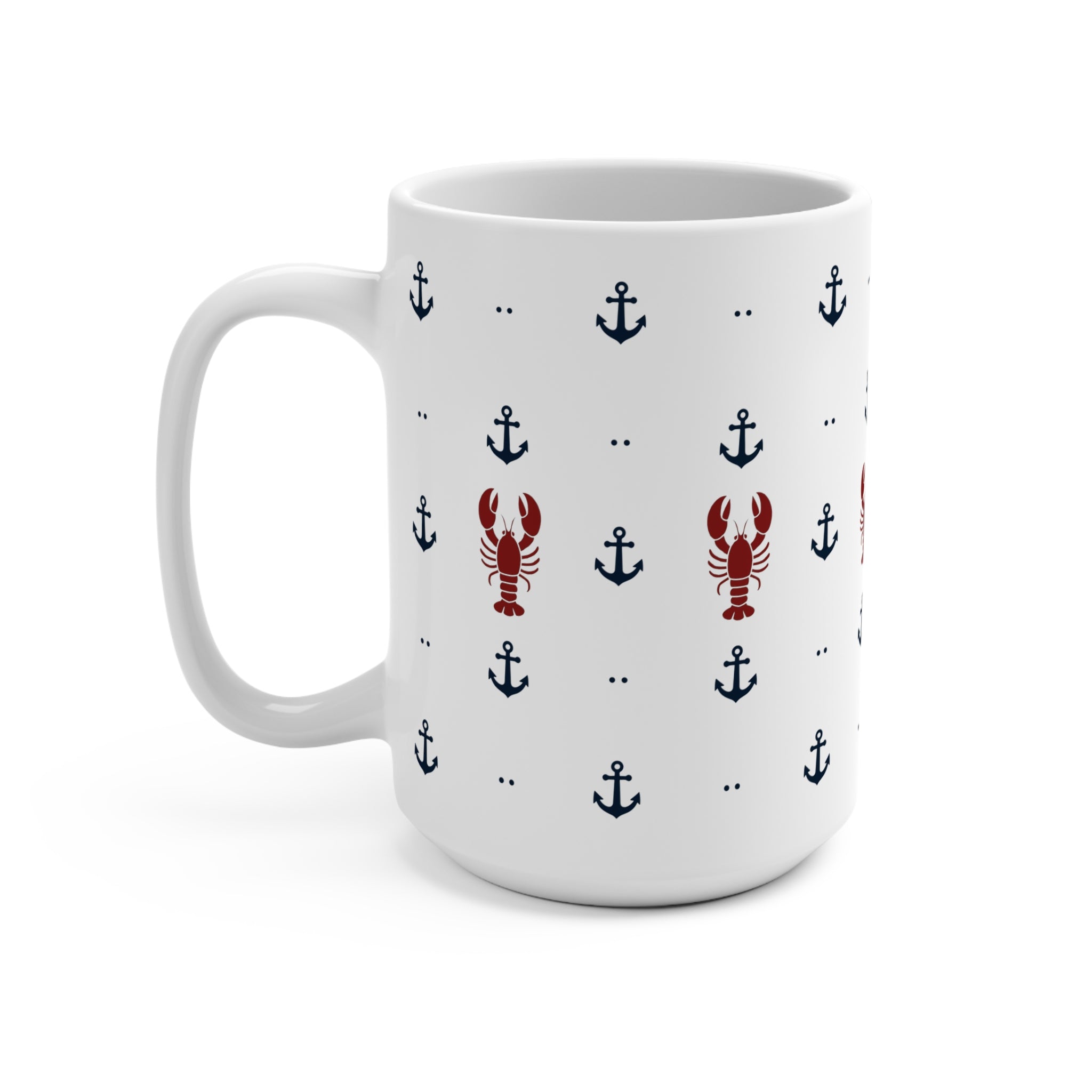 Seaside Anchor & Lobster Mug