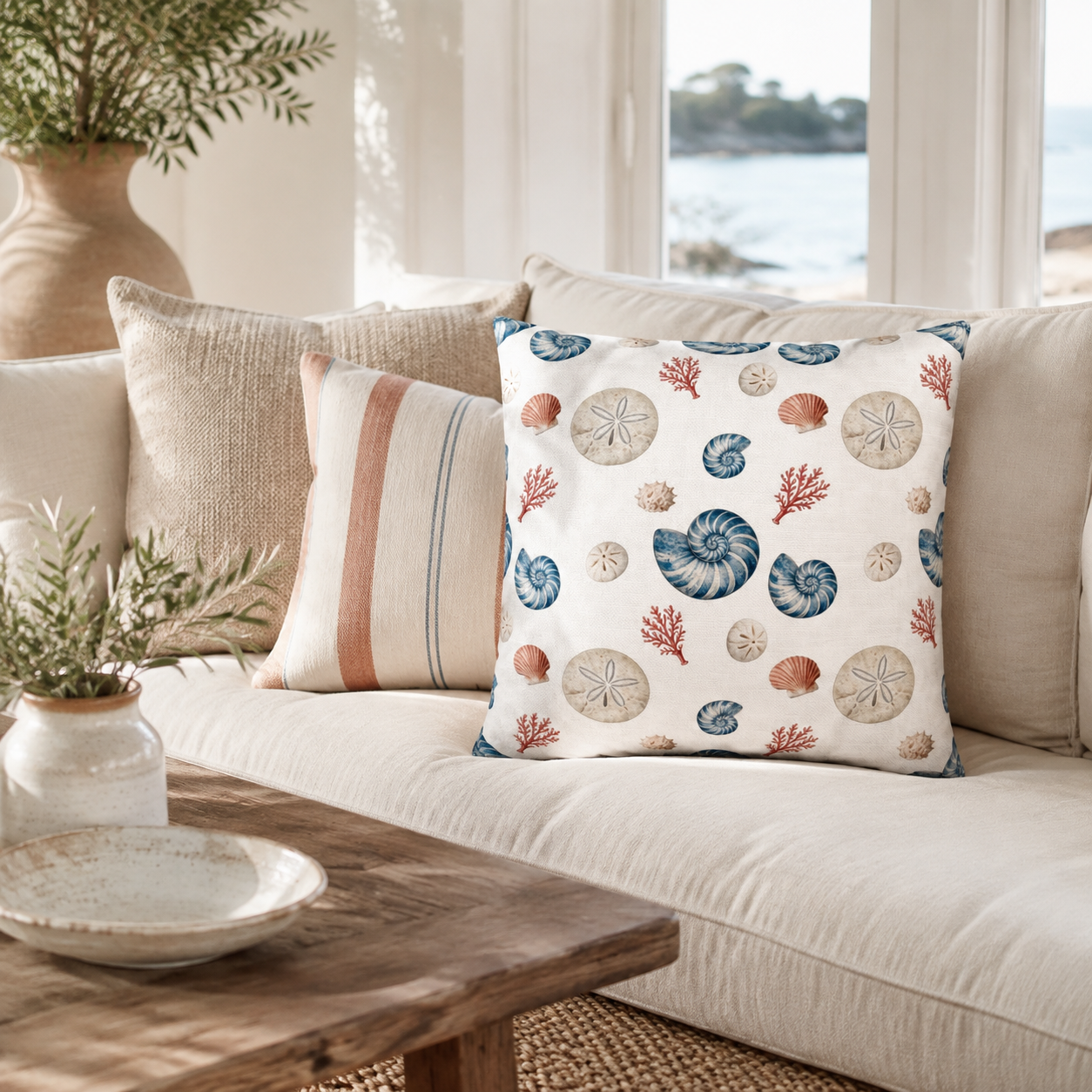 Heirloom Nautilus Pillow