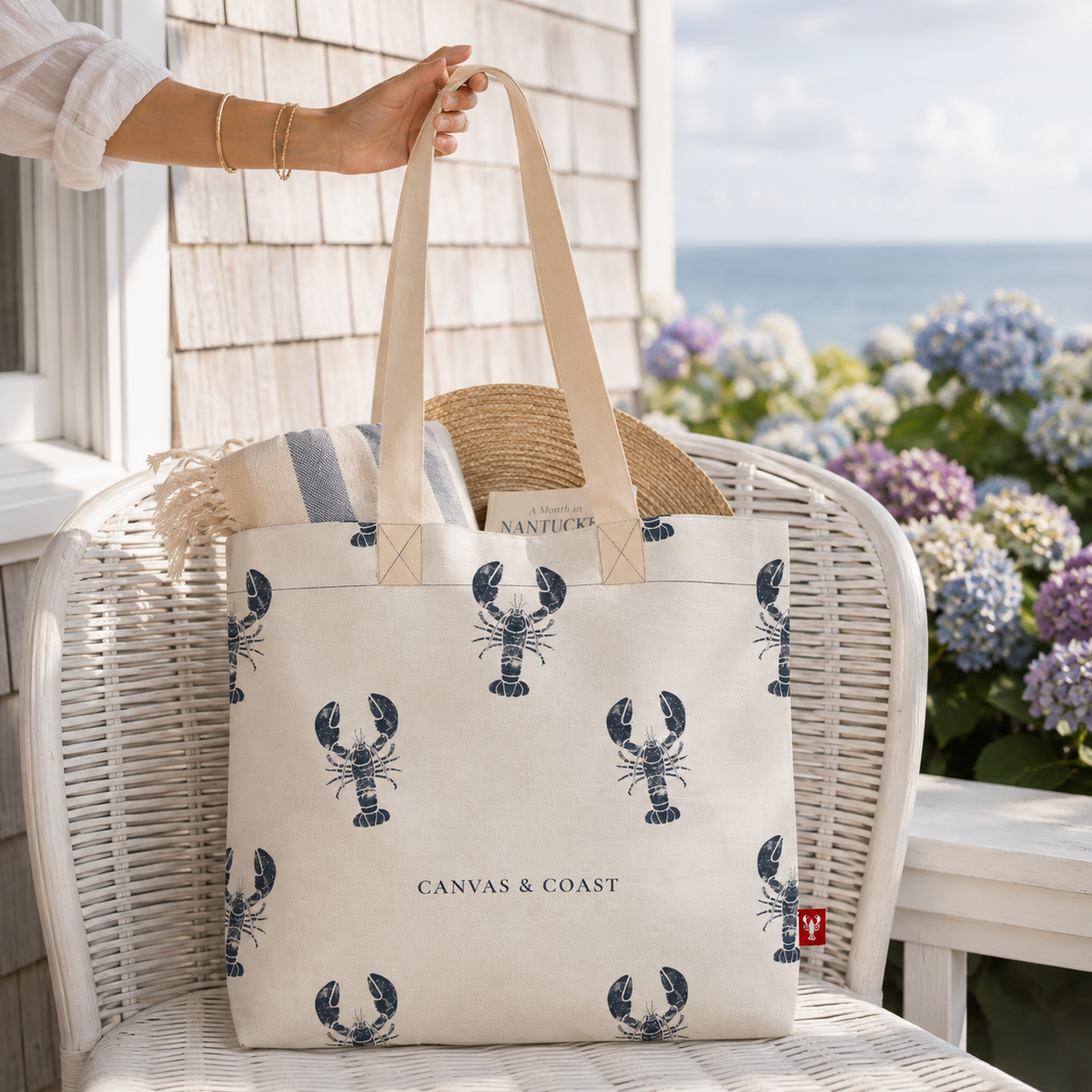 Nantucket Seaside Lobster Tote
