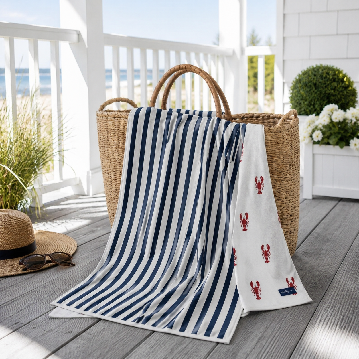 Seaside Stripe Beach Towel